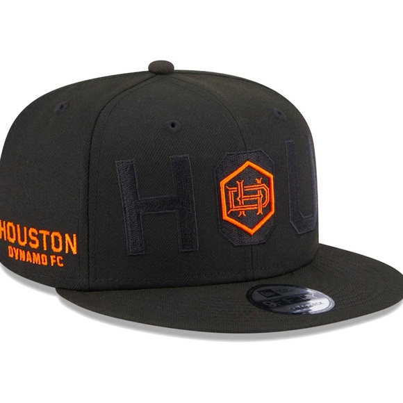 Houston Dynamo FC New Era Kick Off 9FIFTY Snapback Hat - Black - Picture 1 of 13